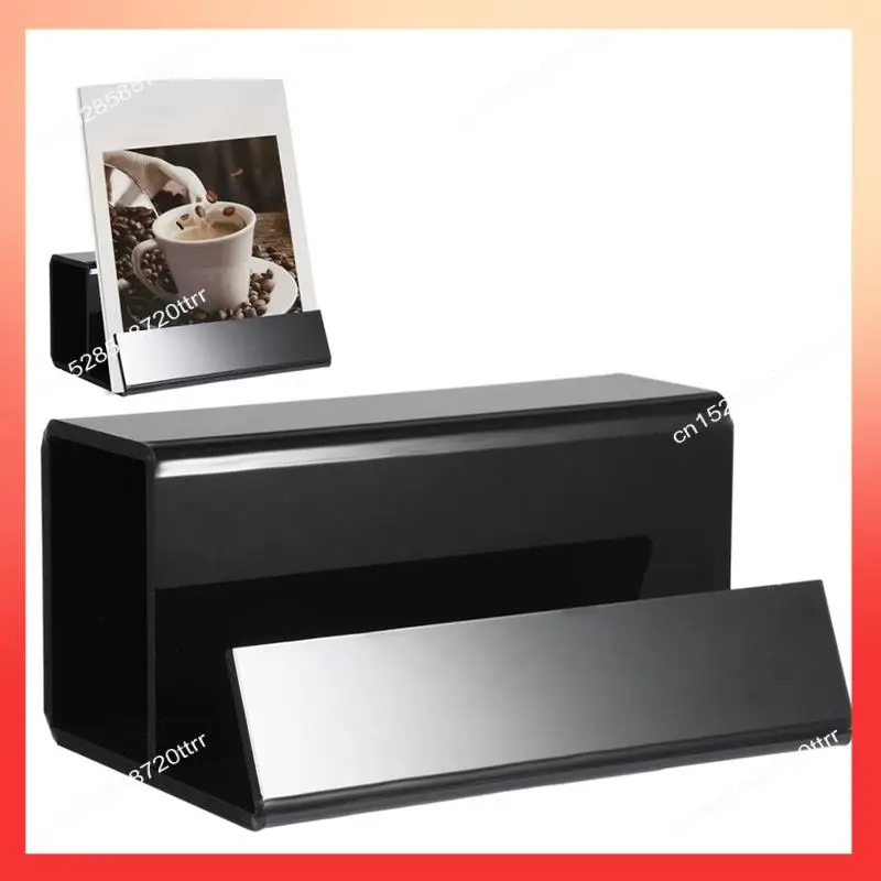 ABNR Черная виниловая подставка для пластинок, акриловый держатель для виниловых пластинок, набор для альбомов и декора для пластинок для любителей виниловых пластинок