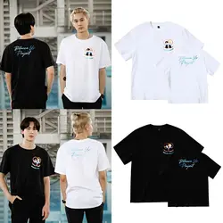 New Thai drama BetweenUsTheSeries Even Sun Boun Prem BounPrem Costume casual loose student short-sleeved t-shirt Gift