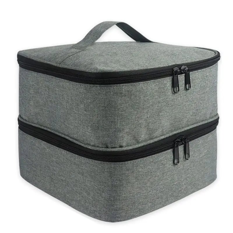 Hot kf-2X Nail Polish Storage Bag Nylon Portable Large Handbag Organizer For Cosmetic
