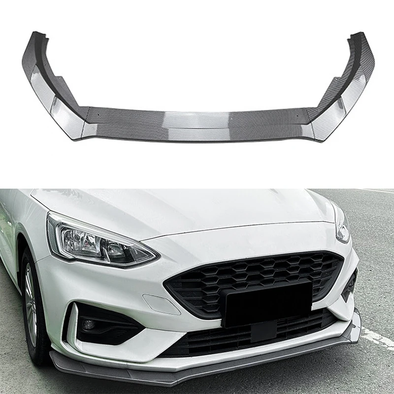 

Car Front Bumper Lip Spoiler Diffuser Splitters Body Kit Aprons Cover Guard Trim For Ford Focus MK4 ST Line 2019-2022