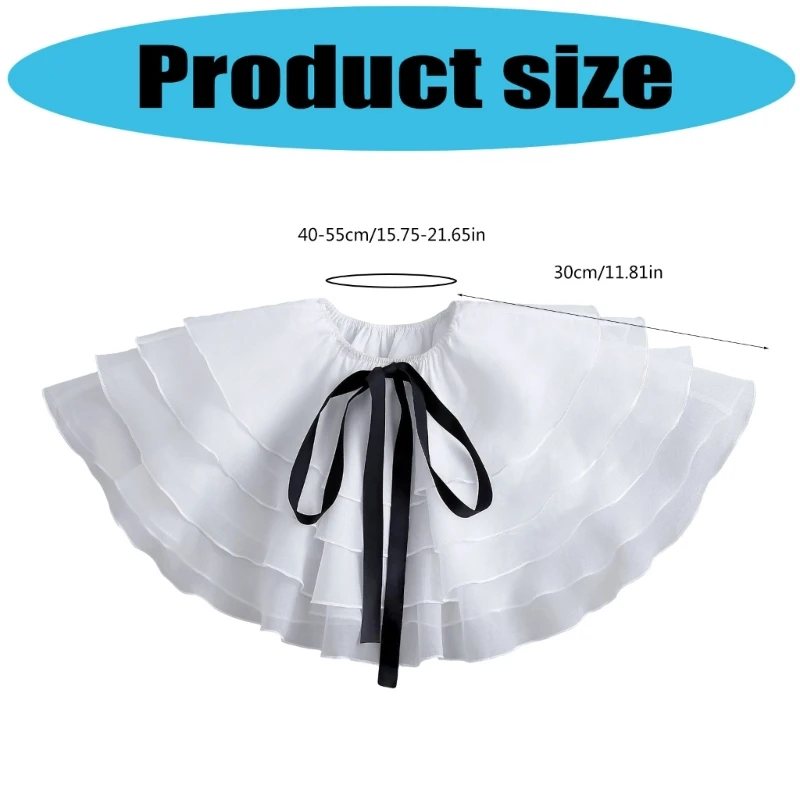 طوق متتالي أنيق إدراج مريح قابل للغسل ديكور طوق الرقبة للنساء فستان محسن الدعائم #6