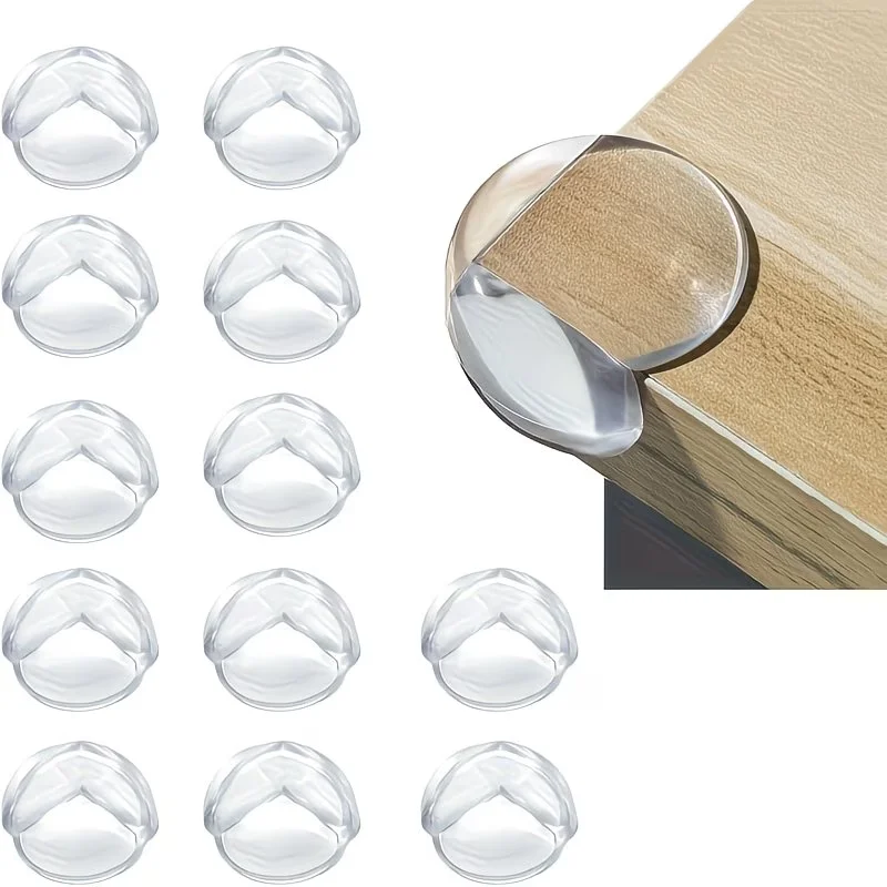 10/100Pcs Childproofing Table Corner Guards Transparent Spherical Edge Protectors Children Child Safety