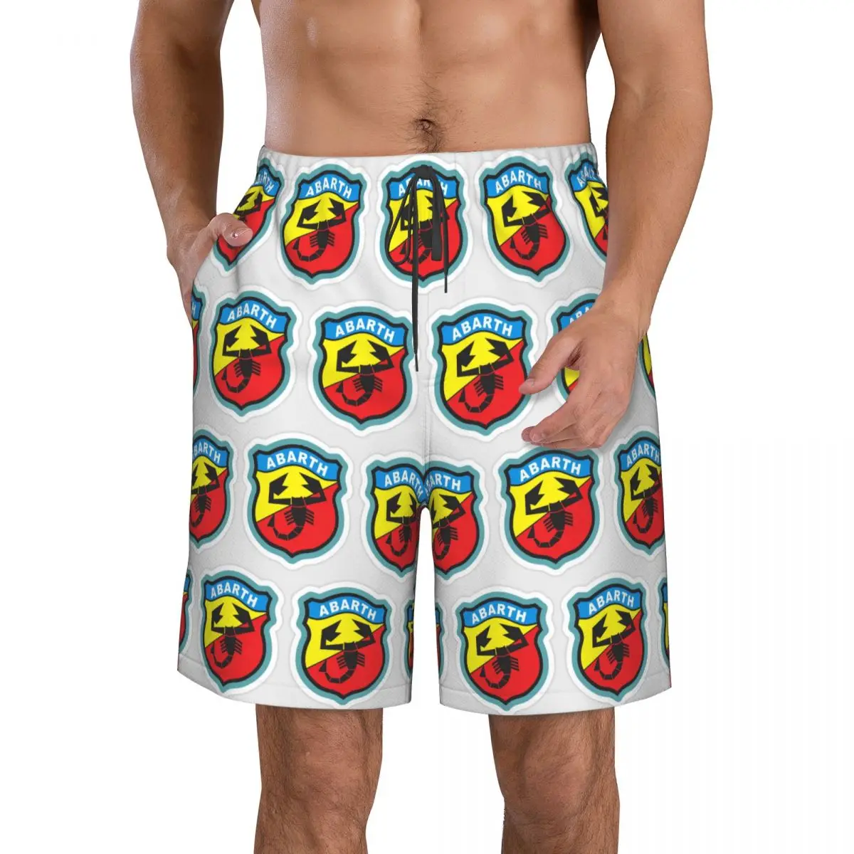 Abarth C Cool Trunks Beach Board Shorts Casual Quick Dry Swim Summer Men Pants
