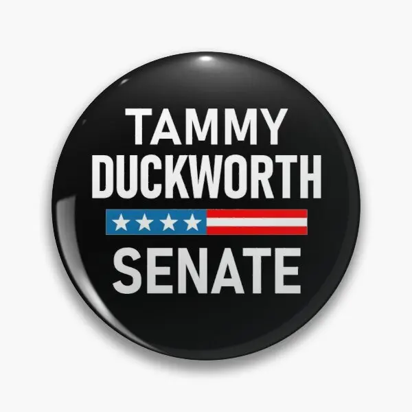 Vote Tammy Duckworth Illinois Senator  Soft Button Pin Decor Lover Metal Women Creative Cartoon Jewelry Clothes Fashion Hat Cute