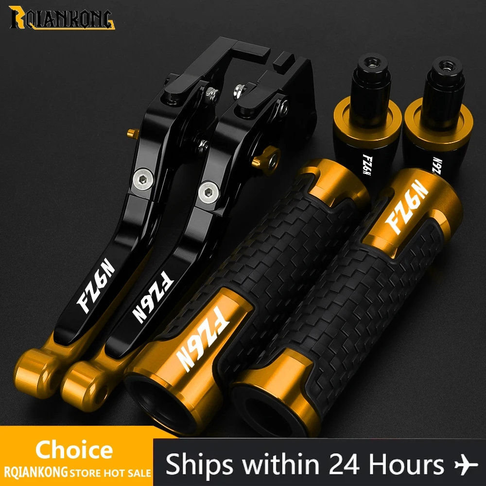 Alavancas de freio e embreagem ajustáveis para motocicleta, guidão, extremidade para yamaha fz6n FZ-6N FZ6-N fz 6n 1998-2003 2002 2001 2000 1999