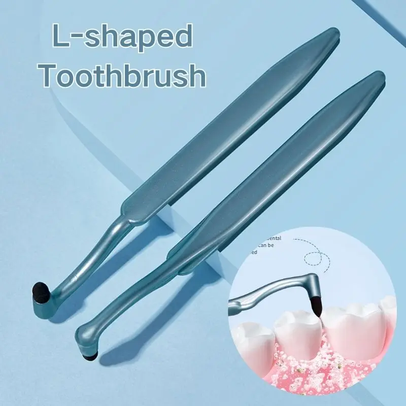 Small L-shaped Brush Head Toothbrush For Gaps Between Teeth Cleaning Tools Deep Cleaning Portable Hygiene Dental Oral Care Brush