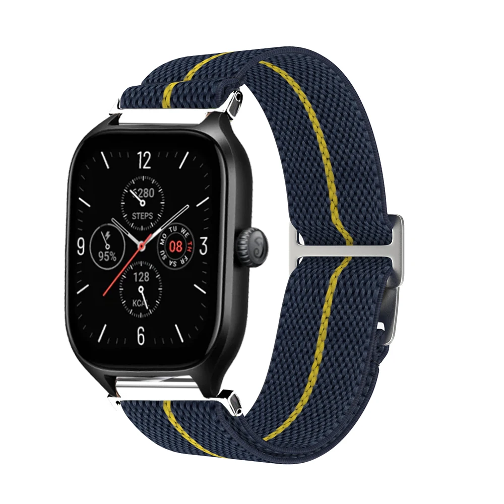 20 22mm New Nylon Band For Huami Amazfit GTS 4 3 2e Mini Bip 5 U S Lite Braided Watch Bracelet Strap For GTR 42 47mm Pace Strato
