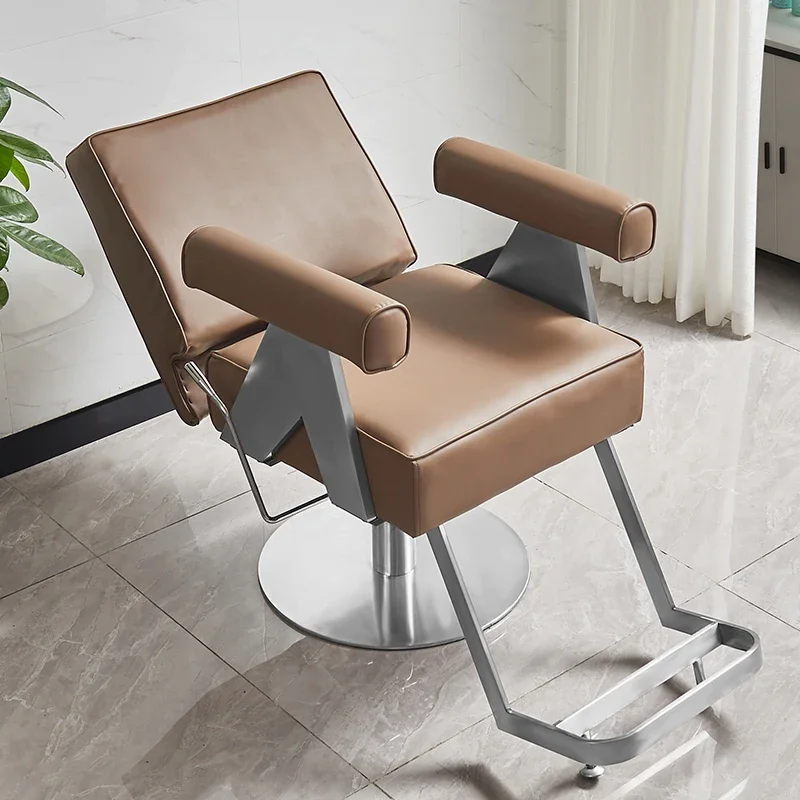 

Furniture Beauty Salon Rolling Chair Barber Accessories Chairs Professional Pedicure Nail Barbers Armchairs Swivel Commercial