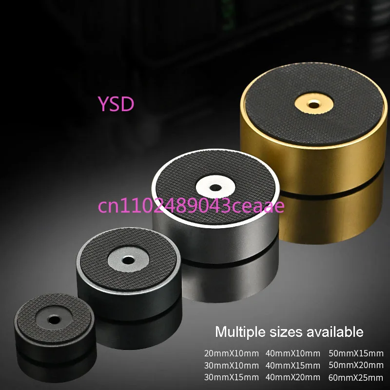 4Pcs Aluminum Alloy Damping Feet, HiFi Amplifier CD Player Shock Absorbing Isolation Foot Pads Chassis Stand Spikes