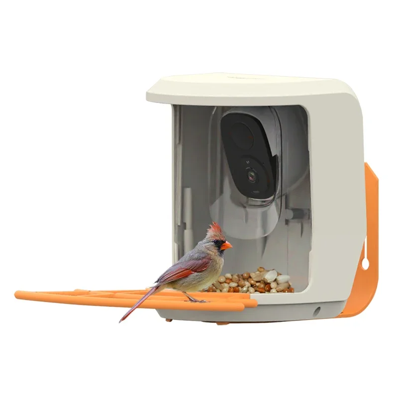 Outdoor AI Intelligent Automatic Bird Feeder Camera Solar Powered Smart Bird Feeder with Camera