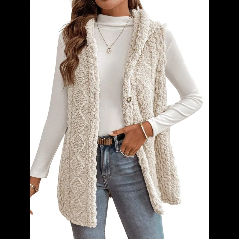 Knitted Cardigan Casual Casual Fit Fleece Hooded Casual Fashionable High Quality New Arrival Trendy Comfortable Premium