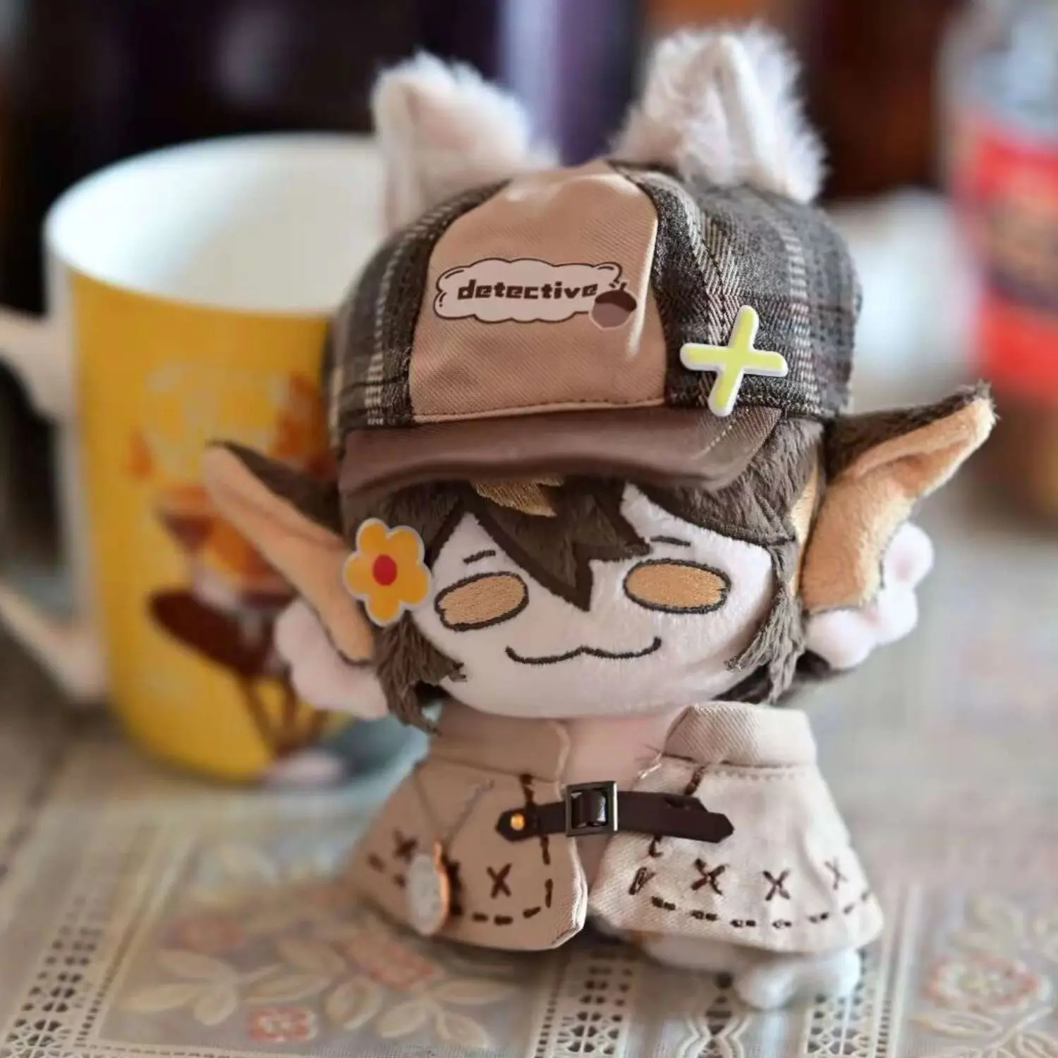 新しい 10 センチメートル Arknights リーコスプレぬいぐるみ本体かわいいアニメゲームドレスアップ服ぬいぐるみバックパックペンダントファンクリスマスギフト