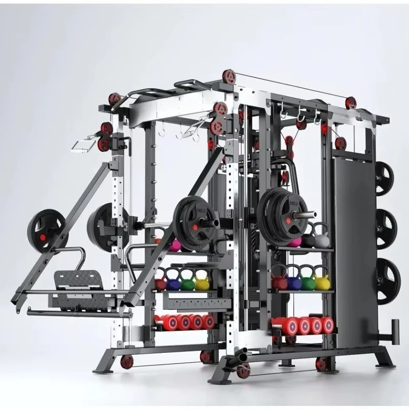 Smith Machine Multi-Function Strength Training Machine Suitable for Commercial Gyms Home Studios and Fitness Enthusiasts