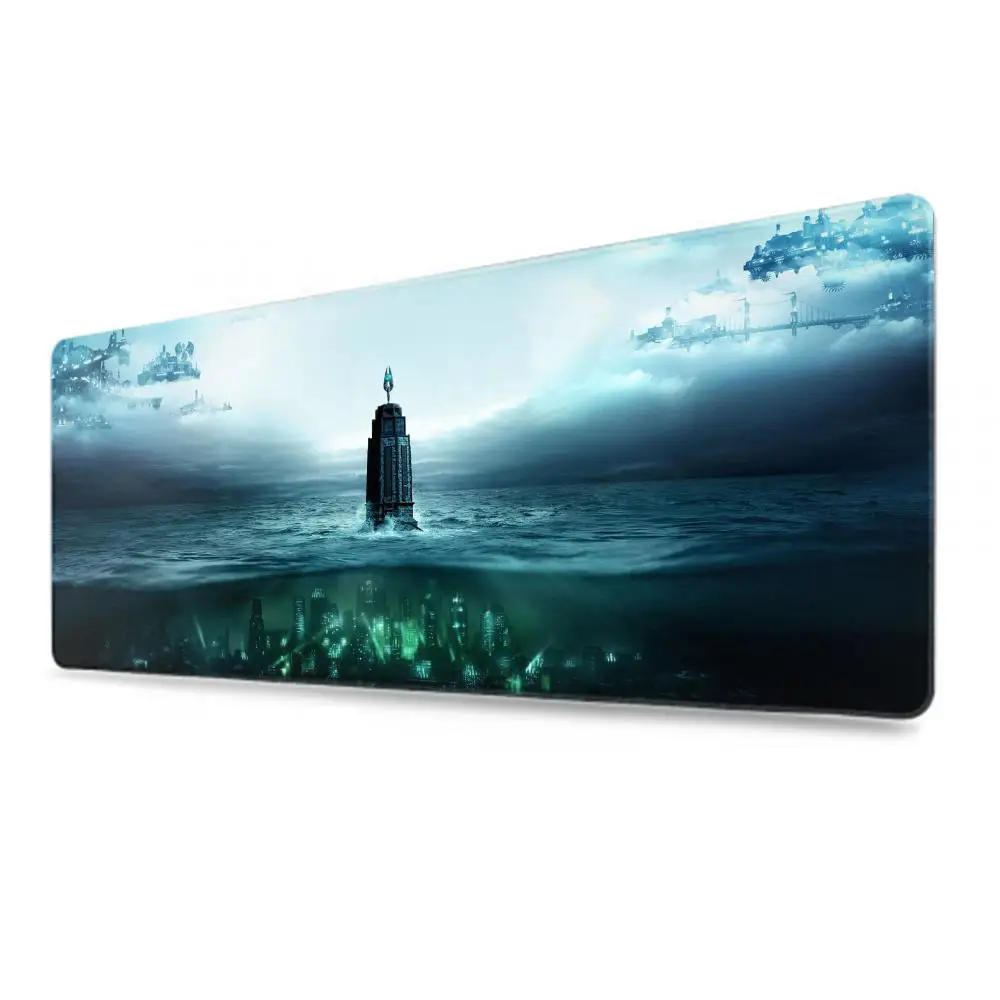 Bioshock Mouse Pad Gamer XL Home Custom HD Mousepad XXL Playmat Desk Mats Carpet Non-Slip Soft Laptop Desktop Mouse Pad Mice Pad