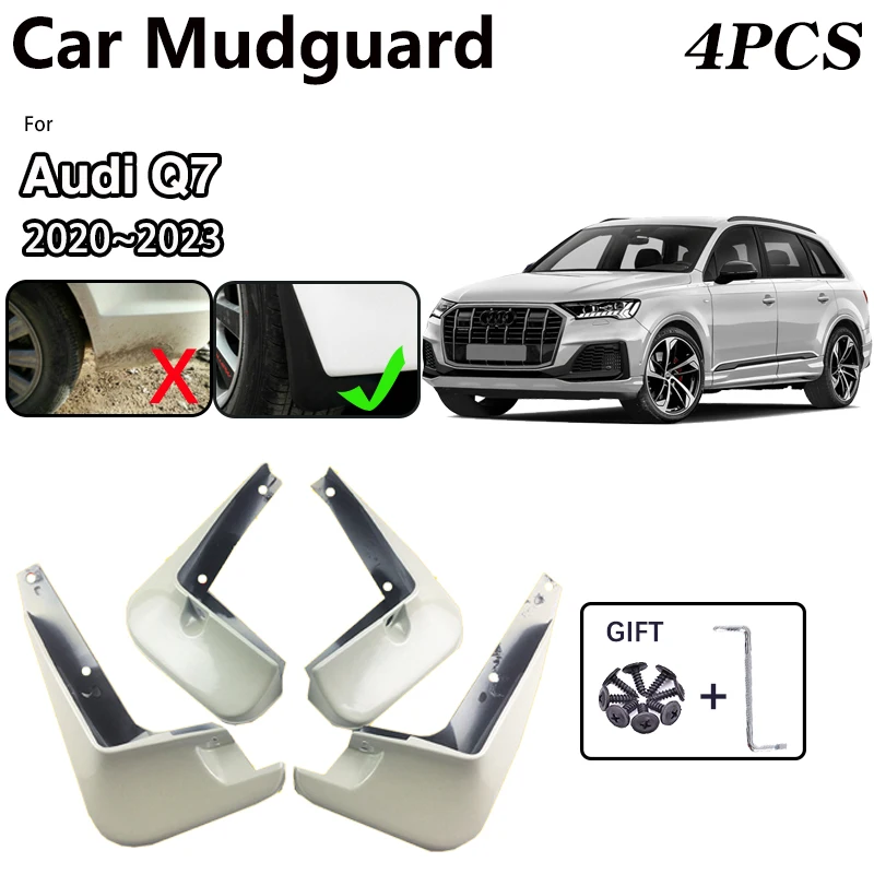 

For Audi Q7 2023 Accessories 2020 2021 2022 Car Mudguards Baking Paint MudFlaps Fender Protect Mud Guards Splash Flaps Stickers