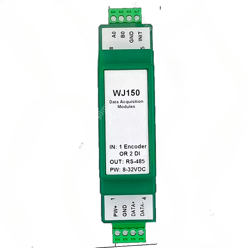 WJ150-485 1 Way Encoder Pulse Signal Counter or 2 Way DI High-speed Counter Modbus RTU Module