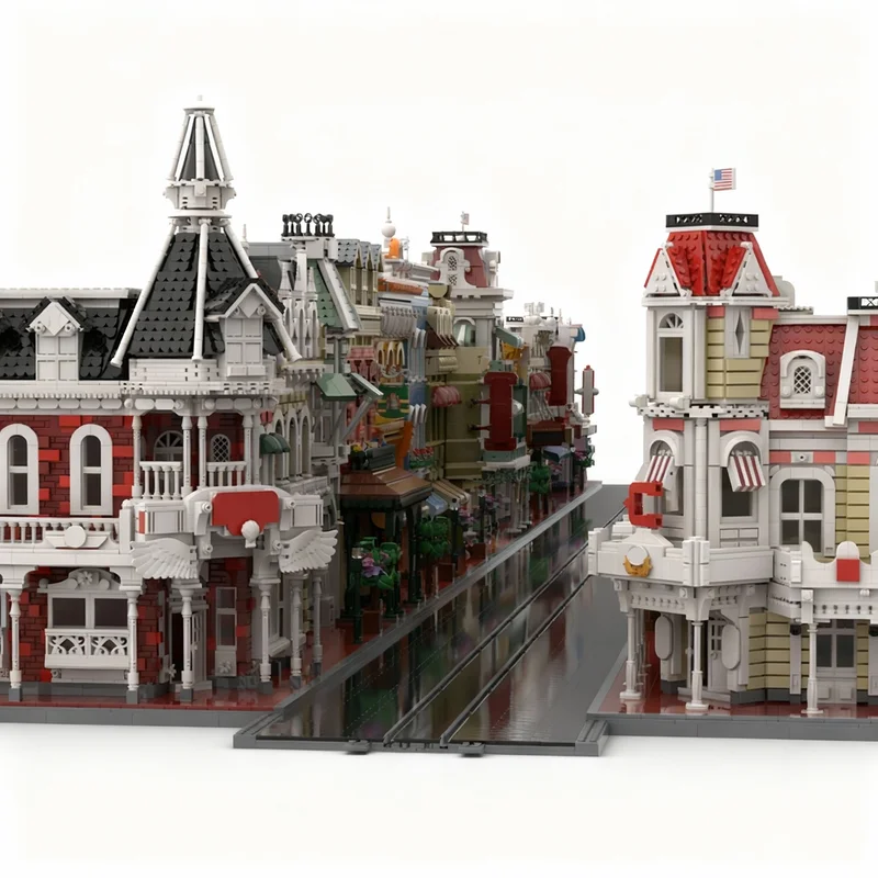 2661pcs MOC Disneieny Magic Kingdom Confectionary Model Building Blocks Construction Festival Gifts Toy Idea Education Brick