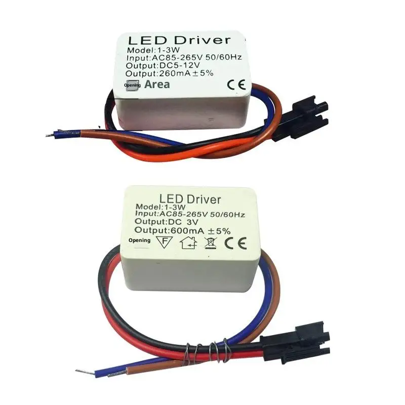 1Pcs 1-3W 3-5W 4-7W 8-12W 12-18W 18-24W Isolated LED Driver Power Supply Adjustable Constant Voltage 260mA Lighting Transformer