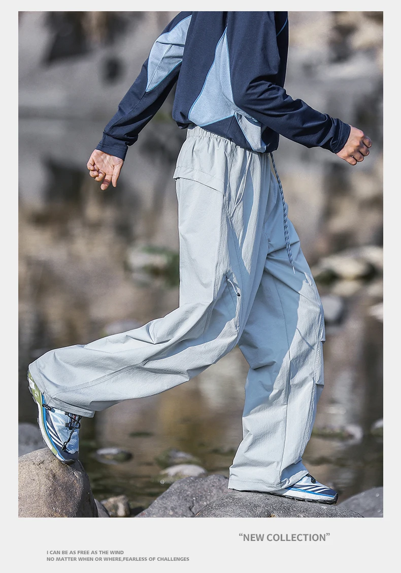 Unisex Loose Fit Hiking Pants with Utility Pockets