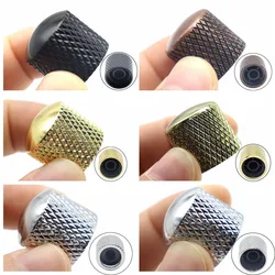 3pcs/4pcs Guitar Knobs Metal 6mm Dome Top Guitar Volume Tone Knobs Pot Control Knobs For Electric Guitar Bass