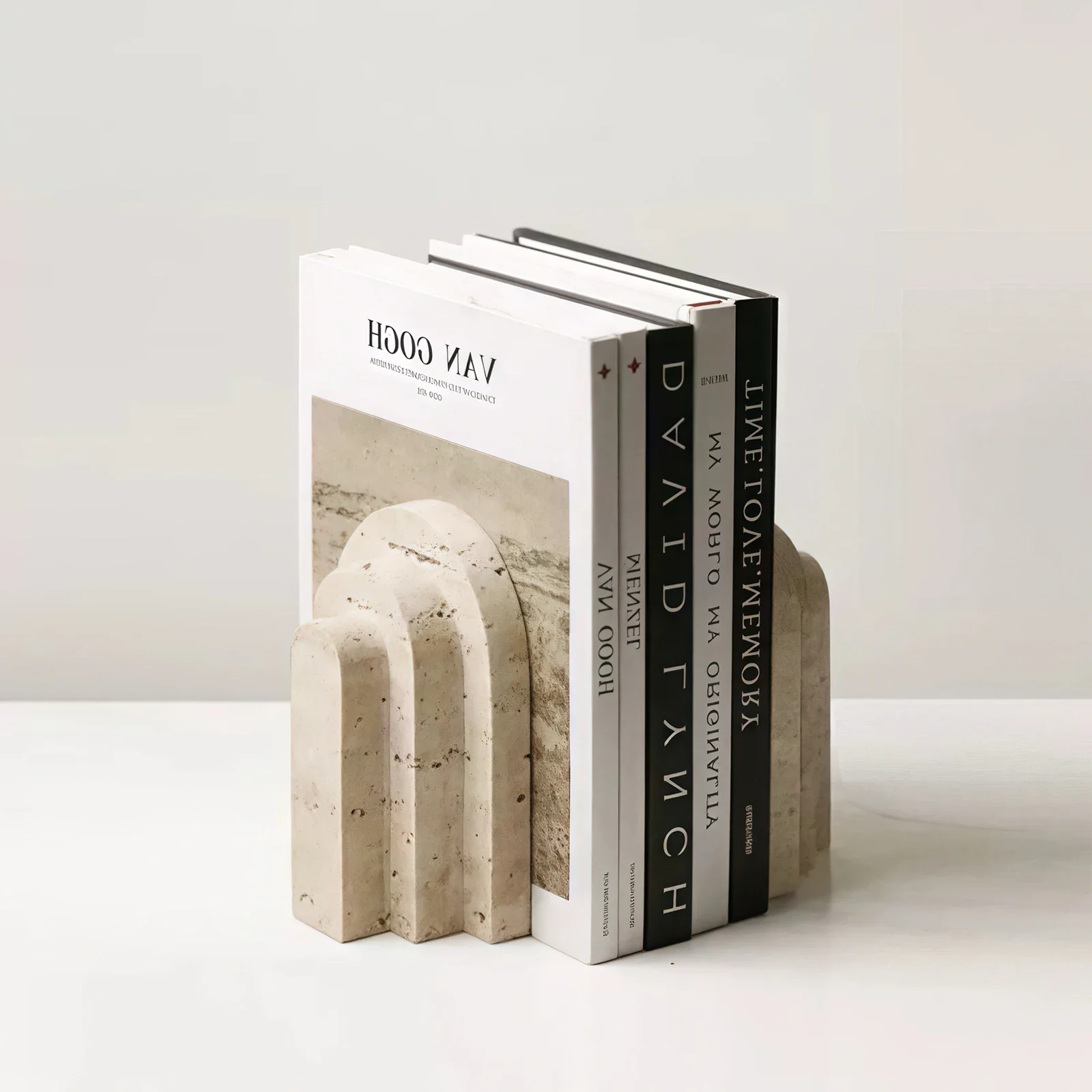

Цельные стильные подставки для книг из натурального мрамора, современные декоративные настольные аксессуары для дома, гостиной, офиса и книжной полки