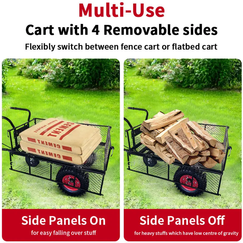 prompt goods~24V Heavy-duty Steel Garden Vehicle - High-efficiency Garden Aid Vehicle