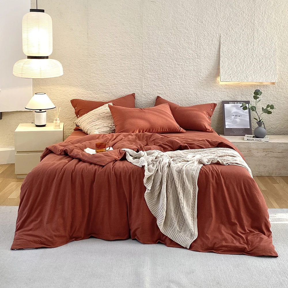 Stone Wash Percale Cotton Turquoise Duvet Cover Set Single Twin Full QUEEN KING Bed