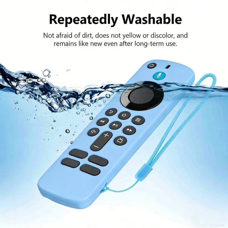 B29C-For Amazon Fire TV Stick HD/4K Remote Control Dustproof Anti-Drop Case Silicone Cover Glow-In-The-Dark Design