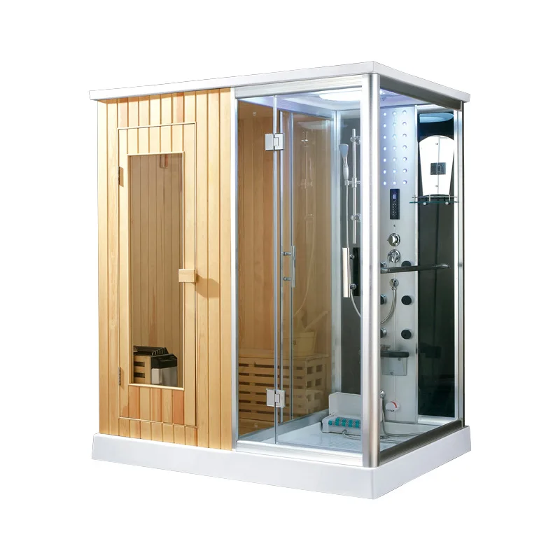 Garden Steam sauna room Canada Western purely red cedar Pine 4  person Wooden Indoor far infrared sauna room