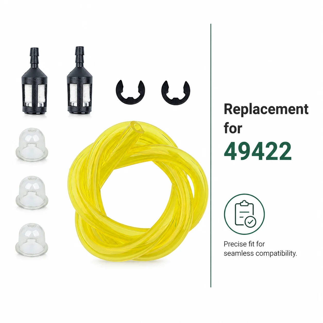 Fuel Filter Line 49422 ZF-1 Primer Bulb E-Clip Kit For Homelite HLT17C HLT18 HLT28 HT19 ST175G ST185 String Trimmer Blower Parts
