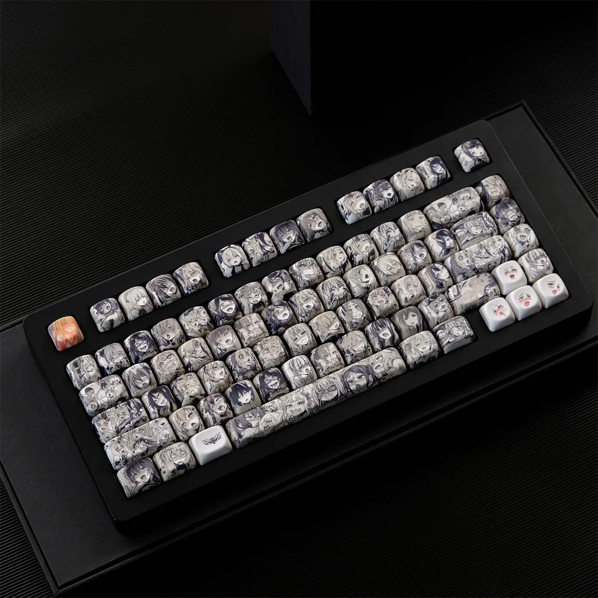 Japanese Animation 126 Keys PBT Keycaps Five-sided Sublimation MOA Profile Keycaps For MX Switches Mechanical Keyboard Key Caps