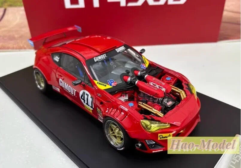 JDM 1/18 For Toyota GT4586 Alloy Metal Model Car Diecast Toys Boys Girls Birthday Gifts Display Collection Ornaments Red