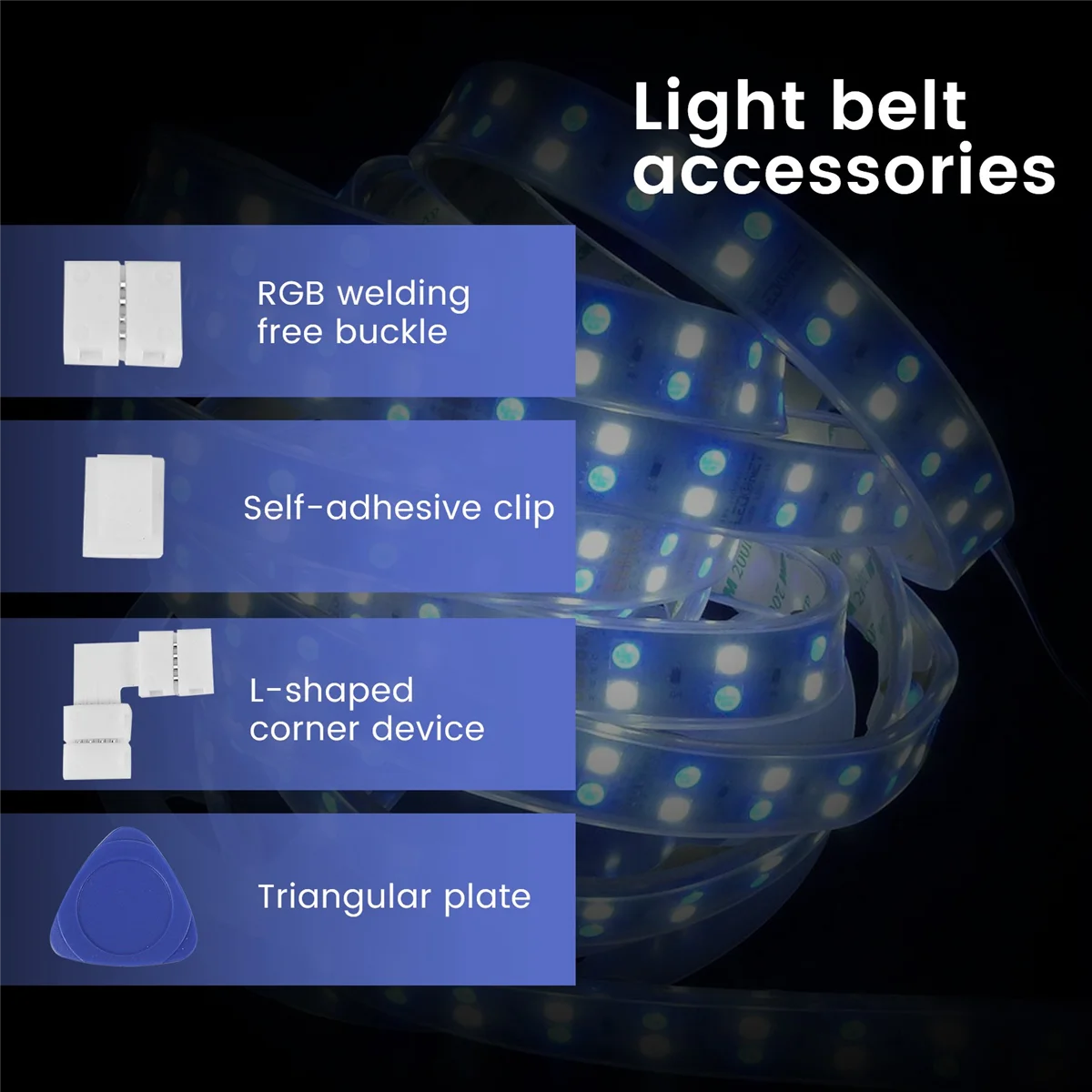 

Разъемы для светодиодных лент BOFOP, 4-контактные разъемы для светодиодных фонарей RGB, разъемы без зазоров, разъемы L-образной формы для светодиодных лент SMD 5050