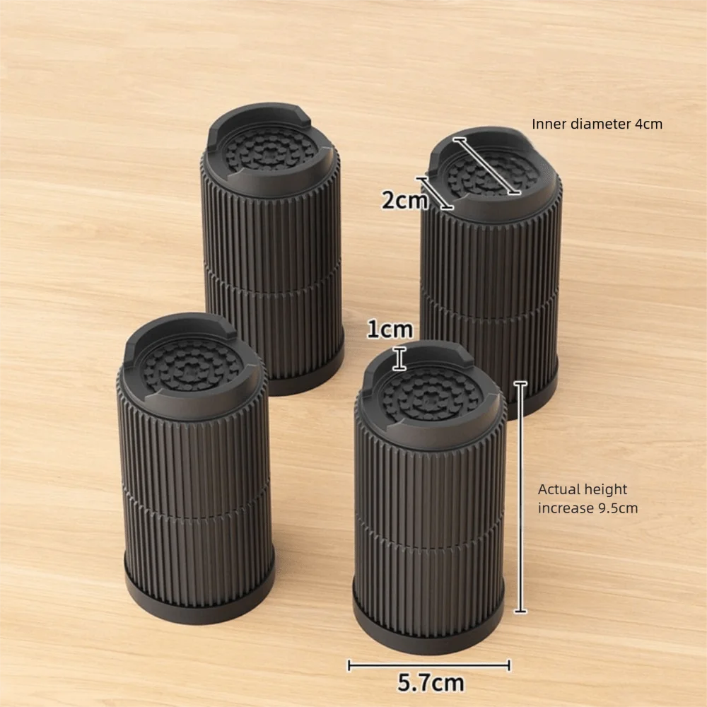 وسادة قدم للأثاث شديدة التحمل، رافع سرير مربع غير قابل للانزلاق، غسالة مستديرة قابلة للتعديل، تدعم أرجل كرسي الأريكة المكتبية #2