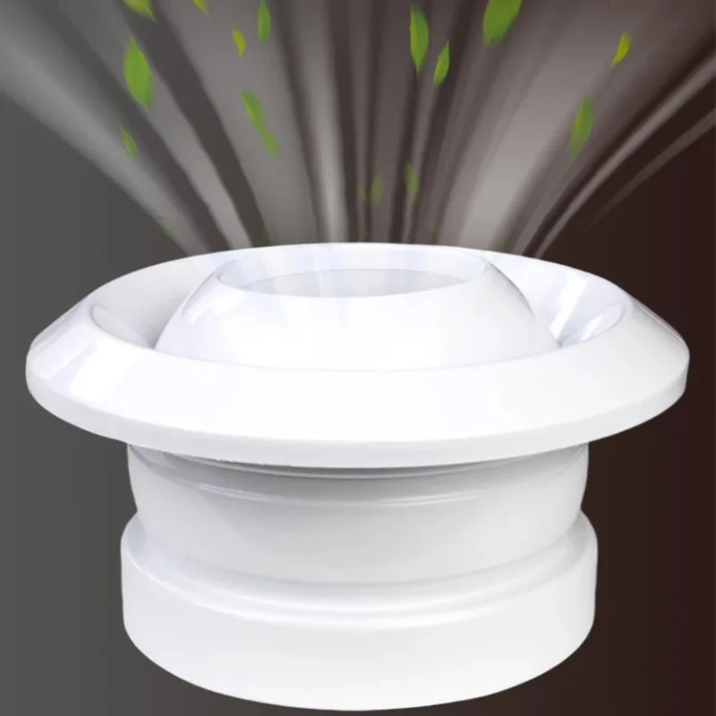 

75/100/150/200mm Air System Outlet Valve ABS Circular Spherical Nozzle Air Vent For Airport Station Central Ventilation Outlet