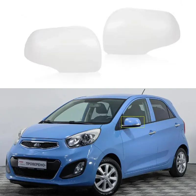 For Kia Picanto 2011-2016 Rearview Mirror Cover Shell Decoration Replacement