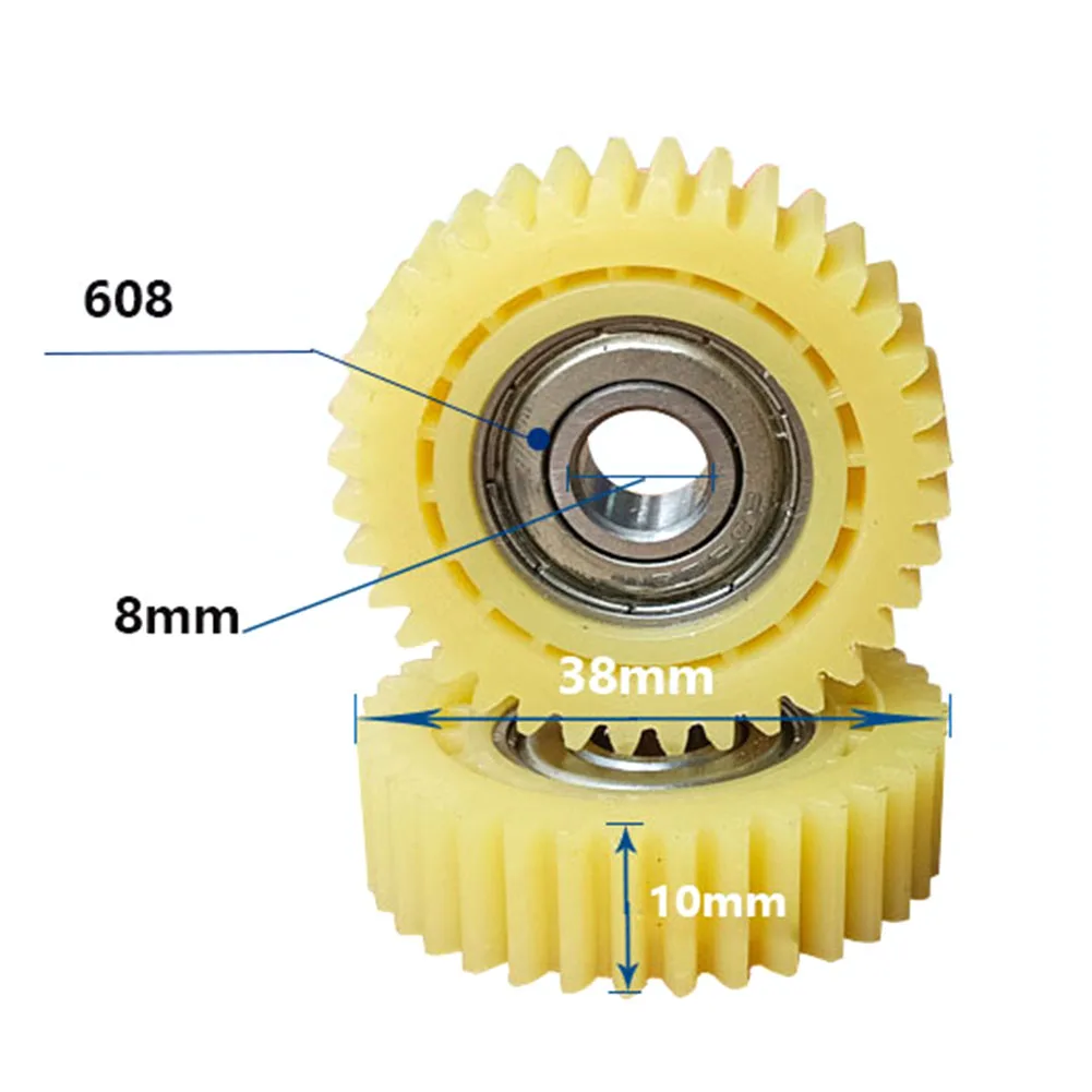 Ingranaggio planetario 36 denti ingranaggi con cuscinetti da 8mm 38x38x10mm mozzi ruota bici elettrica ingranaggio in Nylon per parti di E-Bike