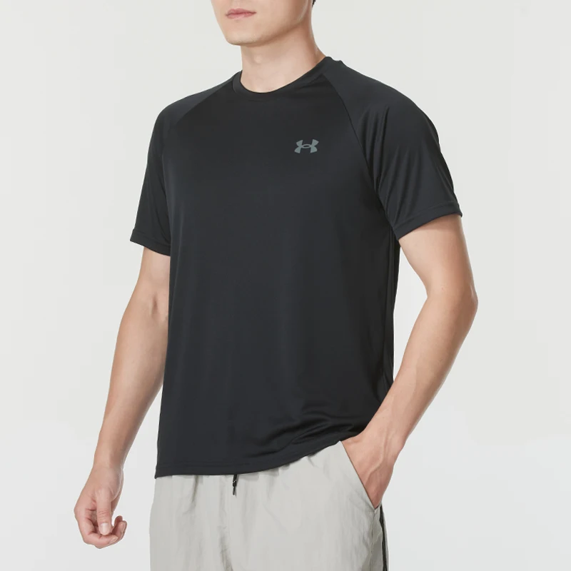 

Футболка Under Armour Velocity 2.0 Ss Tee с короткими рукавами и круглым вырезом, мужская футболка для фитнеса и тренировок 1327965-001