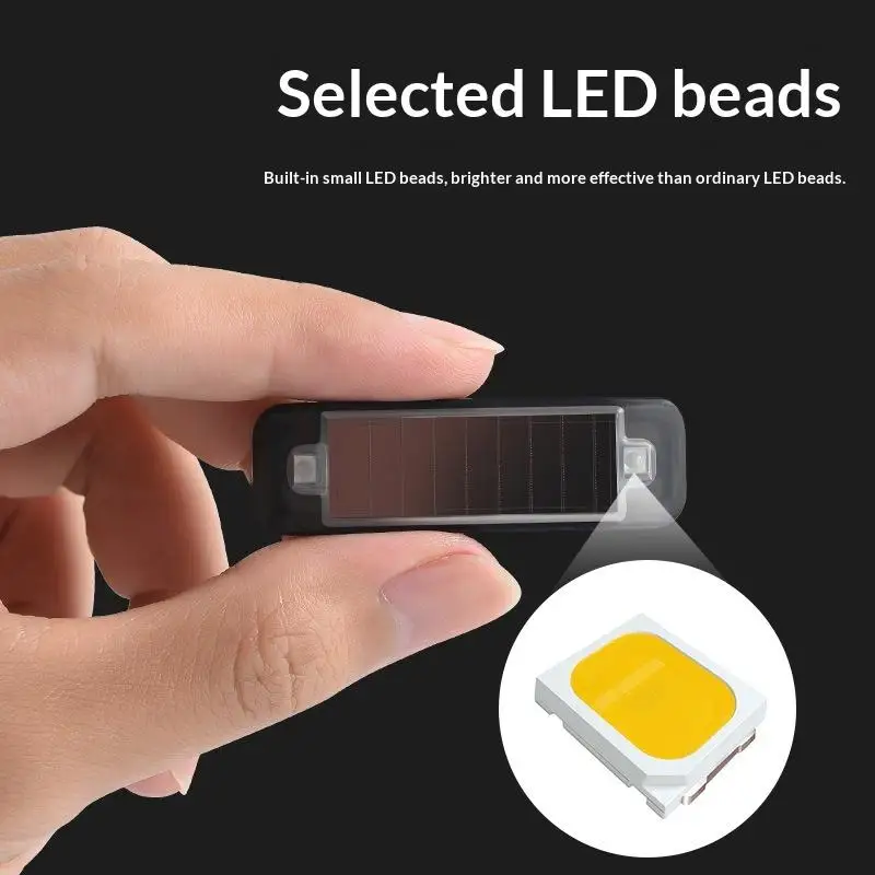 LED Solar Car Warning Light Mini Wireless Anti-Theft Flashing Lamp Simulated Dummy Alarm Security Light for Car Motorcycle Truck