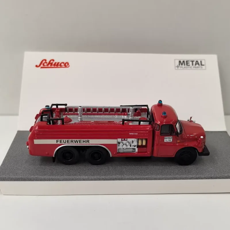 Schuco 1:87 Scale HO TATRA T148 FEUERWEHR Alloy Simulation Car Model Static Collection Decorated Holiday Toy Souvenir Gift