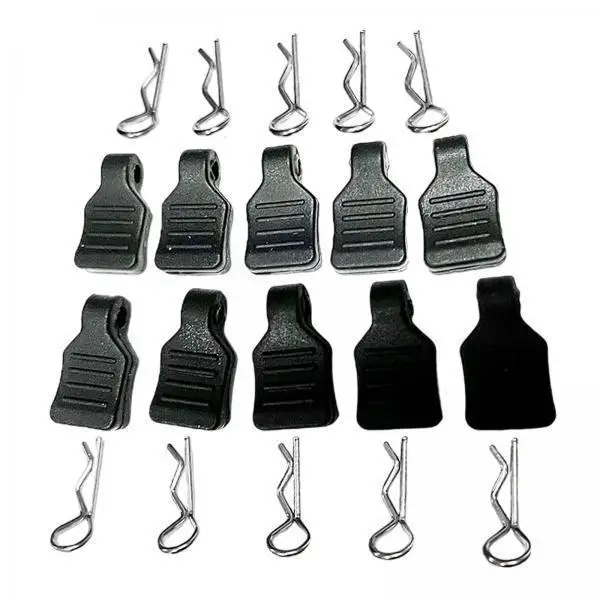 RC Body Clips Bent Springy R Pins RC Mini Car Tools Kit for SCX24 1 24 1 18 Buggy Crawler Truck Model Accessories