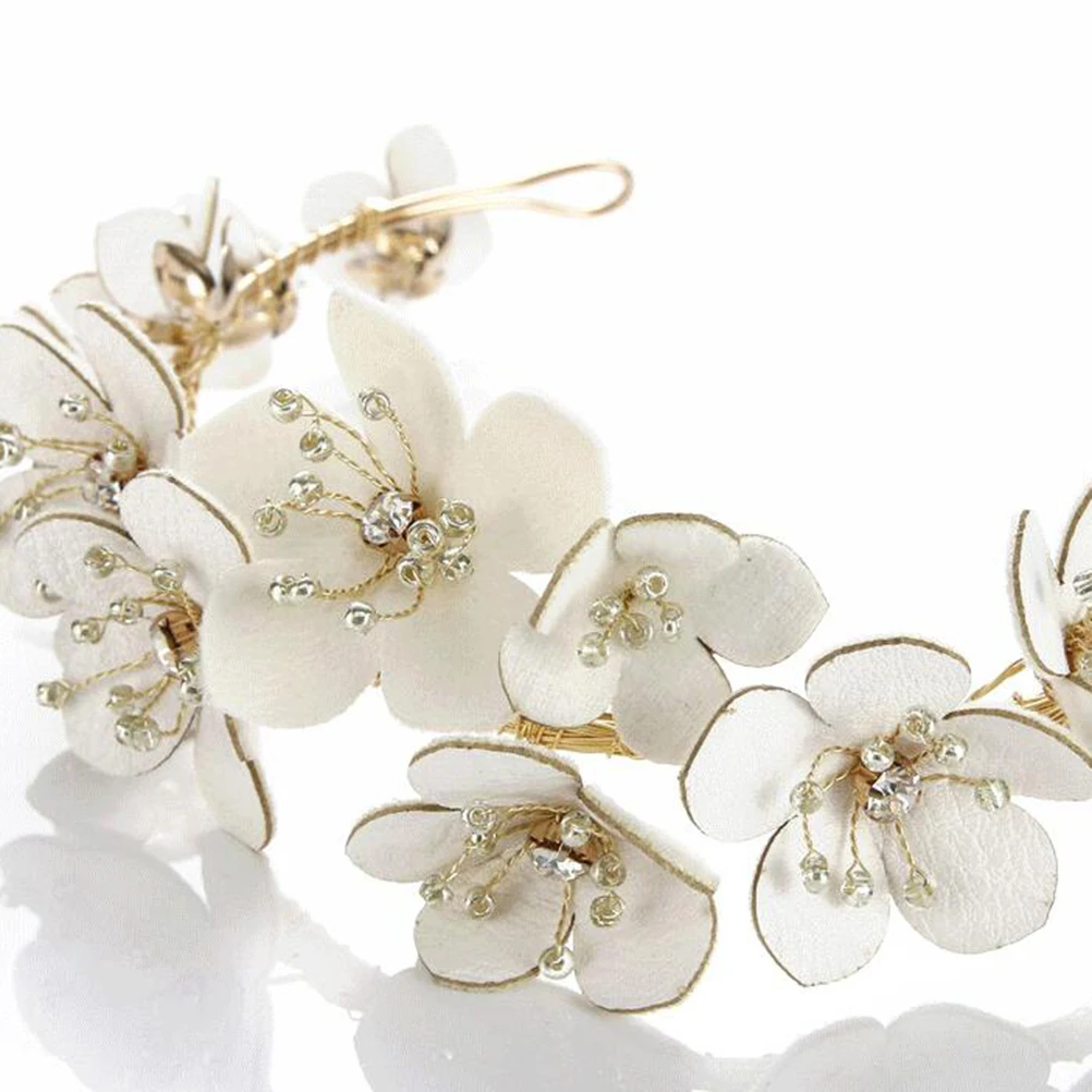 

Flower Hair Clasp Girl Headband Wedding Alloy Women Crown Tiara Bridal Party Accessories High Quality Material Long Lasting Use