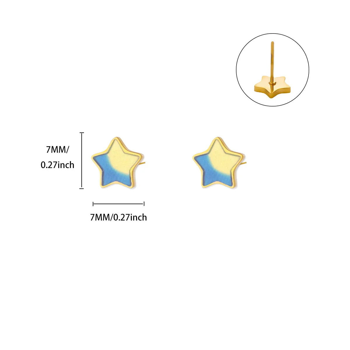 لطيف النفط نازف ستار أقراط للنساء الفولاذ المقاوم للصدأ الذهب اللون ثقب القرط 2025 الاتجاه الجديد موضة مجوهرات الزفاف #5