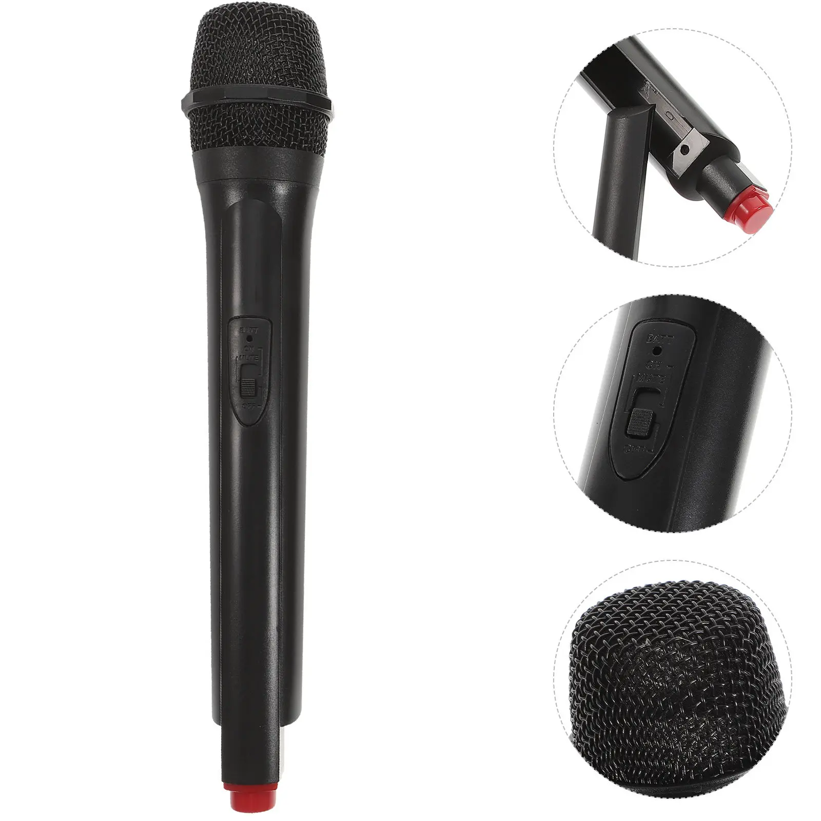 

1Pcs Plastic Microphone Prop High Simulated Lip Sync Stage Microphone Lightweight Portable for Cosplay Supplies Birthday Gift