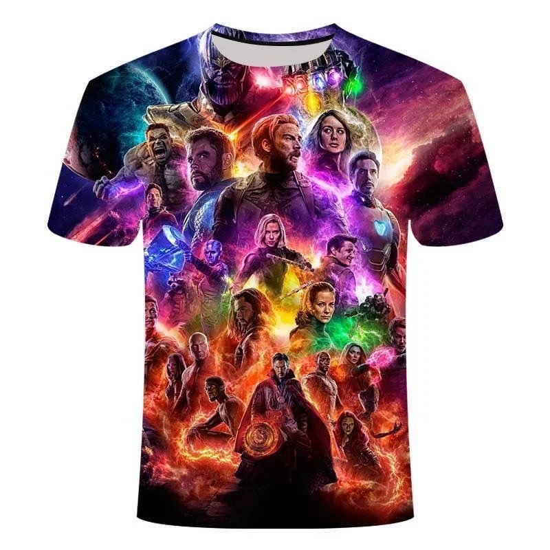 Superhelden-Mode 3D-Druck T-Shirt Schnelltrocknend Schweißabsorbierend Sportlich Bequem Familienoutfit Hochwertig Y2K 2026 – Detail 9