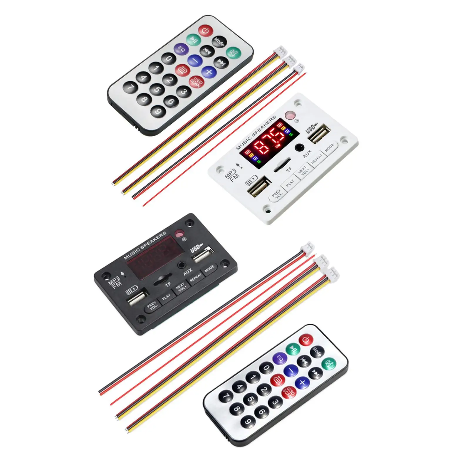 Модуль платы декодирования MP автомобиля с поддержкой USB AUX WMA WAV Ape, светодиодный цифровой дисплей