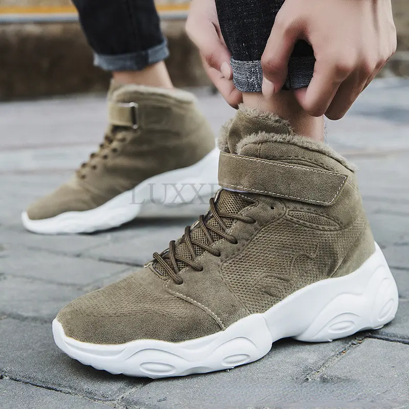 Mannen Werken Laarzen Comfort Desert Retro Casual Hoge Top Voor Fall Winter Antislip Wandelen Laarsjes Schoenen 2022 Nieuwe