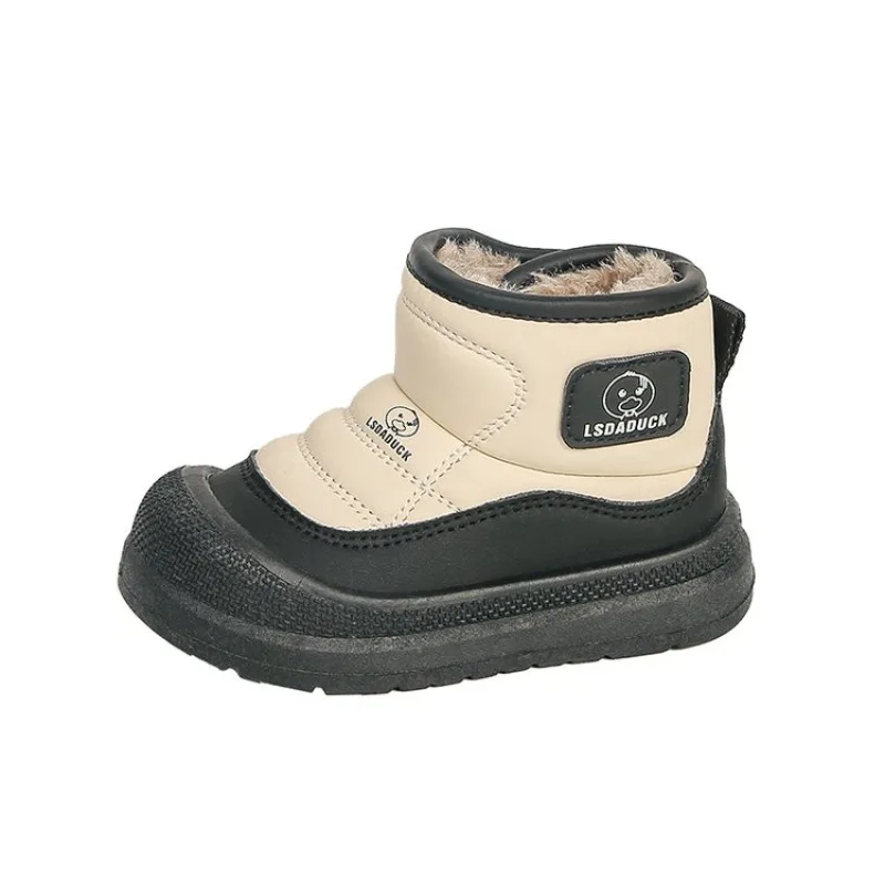 Kinder-Schneestiefel Winter Jungen Plüsch Verdickte Plateau-Baumwollschuhe Bequeme Mädchen Warme Wasserdichte Modische Plüschschuhe – Detail 10
