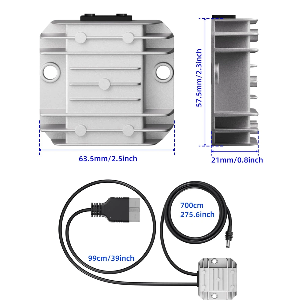 for Starlink Mini Extension Cable with Anderson Connector 12-24V to 30V 3.5A Step Up Converter Cord for Starlink Mini Accessory