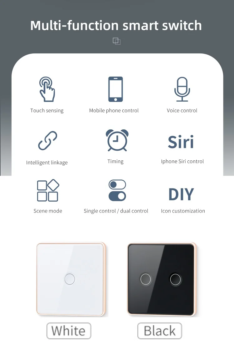 2025 Smart Home Automation Zigbee Smart Wall Switch for Hotel Office Smart Built-in Relay